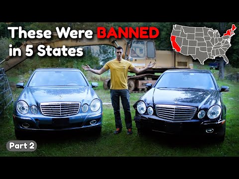 Making One Mercedes E320 Diesel from Two Cheap Salvage Cars