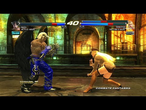 59_3 Devil Jin (Dante sk17) vs Law y Lili Ryona - Tekken Tag 2 - PS3 Offline