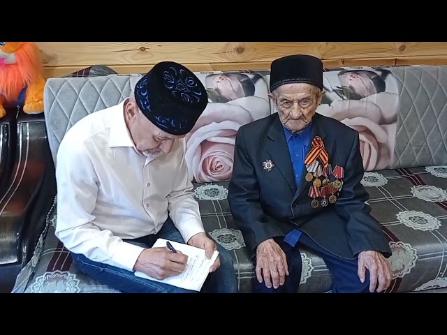 Ямаш авылында яшәүче Мирзахан Әхмәтов фронттагы кичерешләре хакында сөйләде