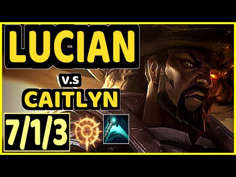 HYBRID (LUCIAN) vs CAITLYN - 7/1/3 KDA BOTTOM ADC CHALLENGER GAMEPLAY - KR