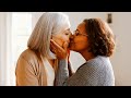 MATURE WOMEN OVER 50 FIRST TOUCH Lesbian Kissing