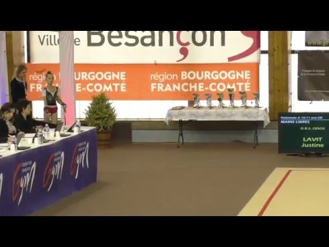 Athénaïs Klapczynski, Cerceau, CHAMPIONNAT DE FRANCE INDIVIDUELLES GR, Besançon, Janvier 2016