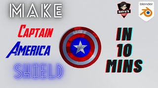 BLENDER TUTORIAL : Make Captain America Shield In 10 Minutes || shiva's gaming zone