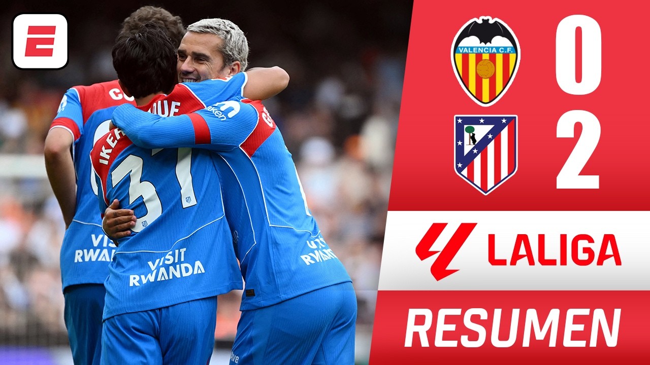 ATLÉTICO DE MADRID sumó puntos con flojo triunfo ante VALENCIA. Luque y Llorente anotaron | La Liga