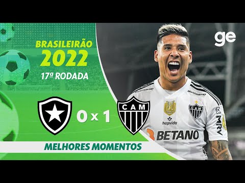 Gols e lances de Botafogo x Atlético Mineiro