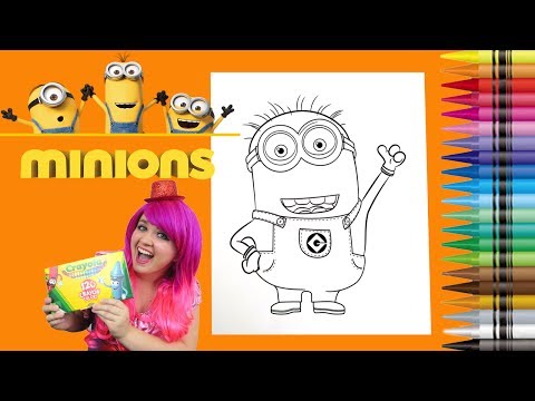 Coloring Minions Despicable Me Coloring Book Page Crayola Crayons | KiMMi THE CLOWN Video