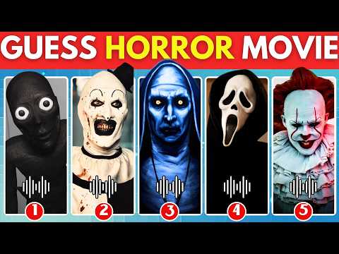 Guess Horror Movie Characters by Their Voice & Emojis😱🔪~ Halloween Quiz🎃~ Wednesday, M3GAN,Chucky🕷️🎃