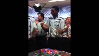 Cosmic Rays singing me the birthday song!!!