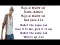 Alvaro Soler ft Jennifer Lopez - El Mismo Sol Lyrics English and Spanish - Translation & Meaning