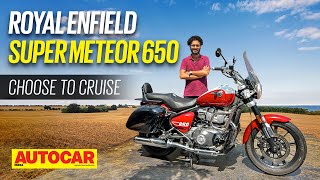 Royal Enfield Super Meteor 650 walkaround - exhaust sound, riding position & more | Autocar India