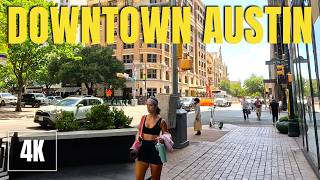 Walking Austin’s 6th Street & Congress Avenue | Downtown Austin 4K