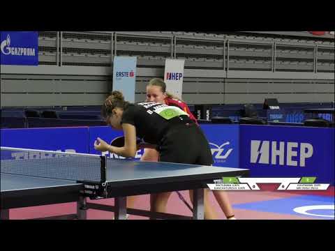 Kaufmann (GER)/Mei Rosu (ROU) vs Khachaturova/Matiunina (UKR) | CGD QF | 2021 European Youth Champs