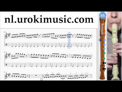 Blokfluit B. Leren Spelen Major Lazer, Justin Bieber - Cold Water Blokfluitles Deel#1 Studie Klasse