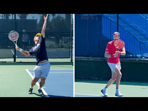 Mackenzie McDonald & Jenson Brooksby - San Diego 2022 Practice Sessions [Slow Motion]