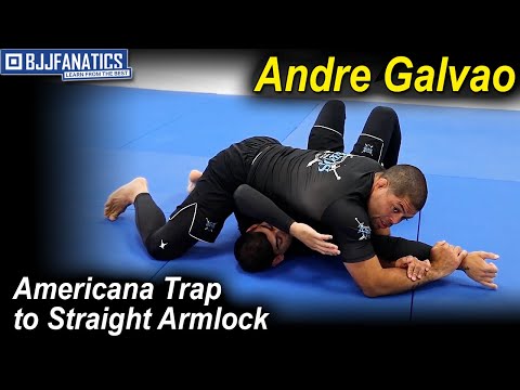 Americana Trap to Straight Armlock Submission Combo by Andre Galvao