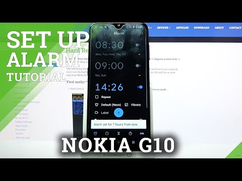 How to Set Up Alarm Clock on NOKIA G10 - Alarm Clock Settings