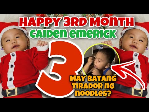 HAPPY 3RD MONTH CAIDEN EMERICK + FAMILY MUKBANG 🇵🇭 | Gino Mendoza