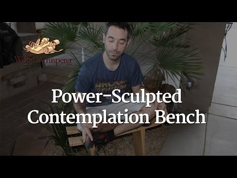 Power Sculpted Contemplation Bench