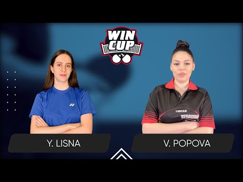 13:30 Yaroslava Lisna - Valeriia Popova 13.05.2025 WINCUP Women Professional. Table 1