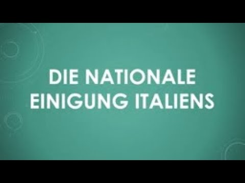The national unification of Italy explained simply and briefly