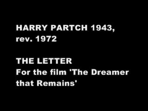 Harry Partch - 'The Letter' 1943, rev. 1972