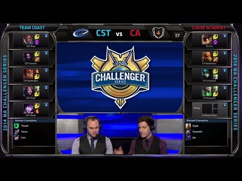 Coast vs Curse Academy (w Mancloud & SaintVicious) | Game 3 SemiFinals NA Challenger Summer 2014