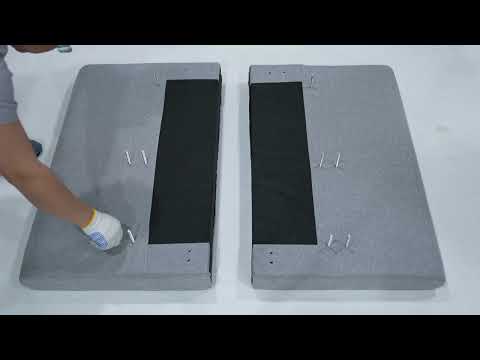 Convertible Single Sofa Bed with USB and Type-C Ports Assembly Tutorial