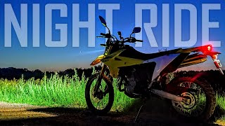 DRZ4S Break In Sessions - Day 5 | Headlight Test