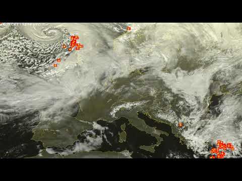 Sat24 lightning video impression for Saturday, February 15, 2020