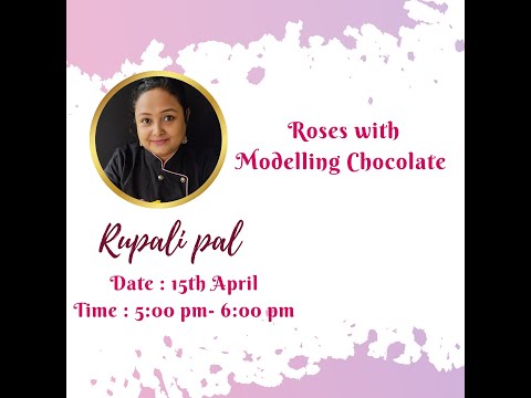 ROSES WITH MODELLING CHOCOLATE BY RUPALI PAL