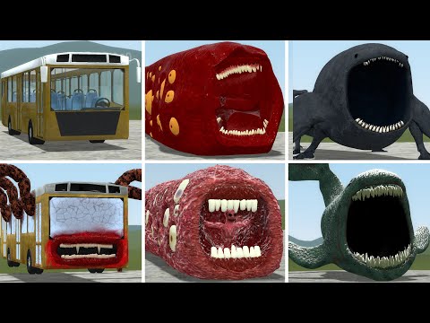 OLD AND NEW UPDATE: BUS EATER, TRAIN EATER, THE BLOOP VS ALL TREVOR HENDERSON BATTLE In GMOD!