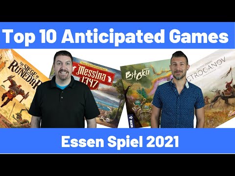 Top 10 Anticipated Games from Essen Spiel 2021