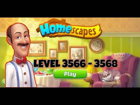 Homescapes Level 3566 to 3568 | Gameplay Walkthrough