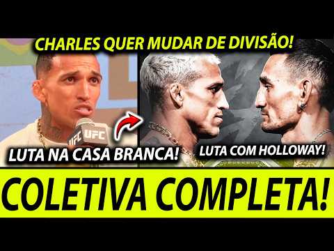REVELOU TUDO!🚨 CHARLES DO BRONX NA CASA BRANCA! LUTA COM MAX HOLLOWAY NO UFC e CINTURÃO PESO PENA!