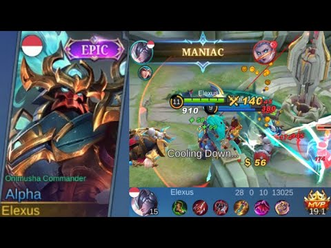 New Revamped Alpha Onimusha Commander Gameplay (God Among Men Build) - Alpha Epic Skin Rework/Revamp