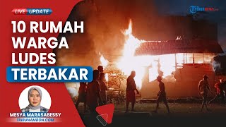 10 Rumah Warga di Gudang Arang Ambon Ludes Terbakar, 5 Mobil Pemadam Api Diterjunkan