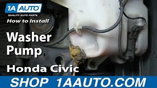 How to Replace Washer Pump 01-05 Honda Civic