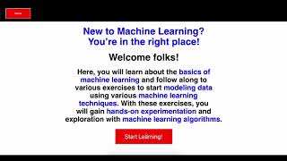ML Curriculum Web App