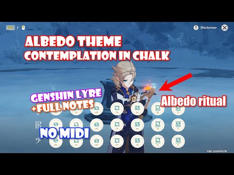 ALBEDO THEME ( Contemplation in Chalk ) | Genshin Impact Lyre