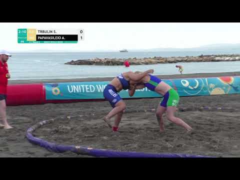 Round 2 Women's BW - 70 kg: S. TRBULIN (SLO) v. A. PAPAVASILEIO (GRE)