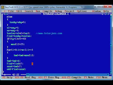Basic Program In C In Tamil