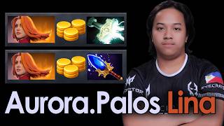 Aurora.Palos Lina Carry Is Insane - Aghanim’s Scepter & Mjollnir | 7.41e #dota2