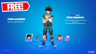 How To Get All MY HERO ACADEMIA Skins For FREE in Fortnite!