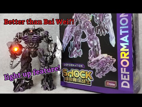 KO Leader Studio Series Shockwave with light up features! Jinke Model better than Bai Wei? 