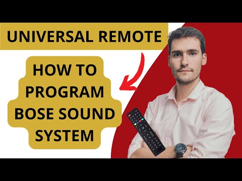 How To Program Universal Remote For Bose Sound System