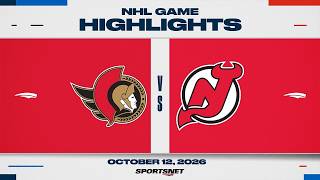 NHL Highlights | Senators vs. Devils - October 12, 2026