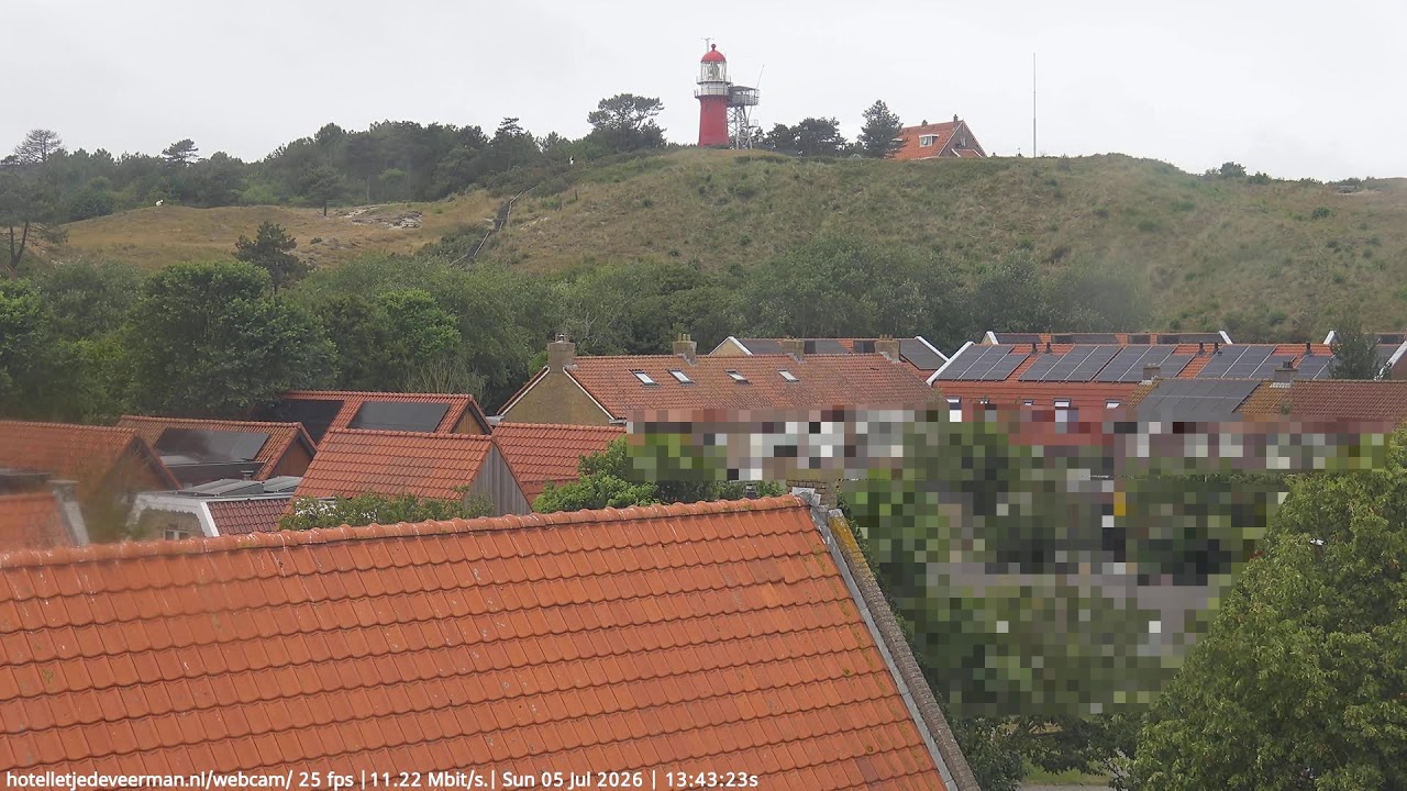 Live webcam view of Wadden Sea Panorama over Vlieland