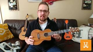 Video thumbnail for Luna High Tide Concert Koa Ukulele Review and Strumming by School Of Uke