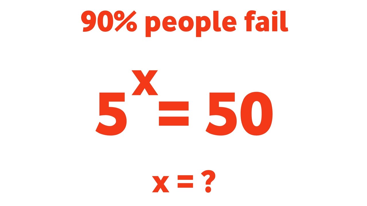 Can You Solve This Nice Exponential Equation? | Solve For x | Algebra