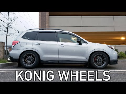 NEW PERFORMANCE WHEELS ON THE FORESTER XT! | KONIG HYPERGRAMS